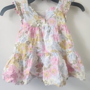 Cynthia Rowley Infant Dress in Pastel Pink, Blue & Yellow Floral US:12M